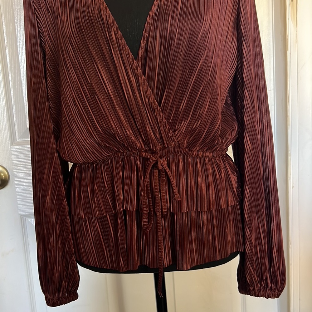 Zara Pleated Blouse - Picture 6 of 10